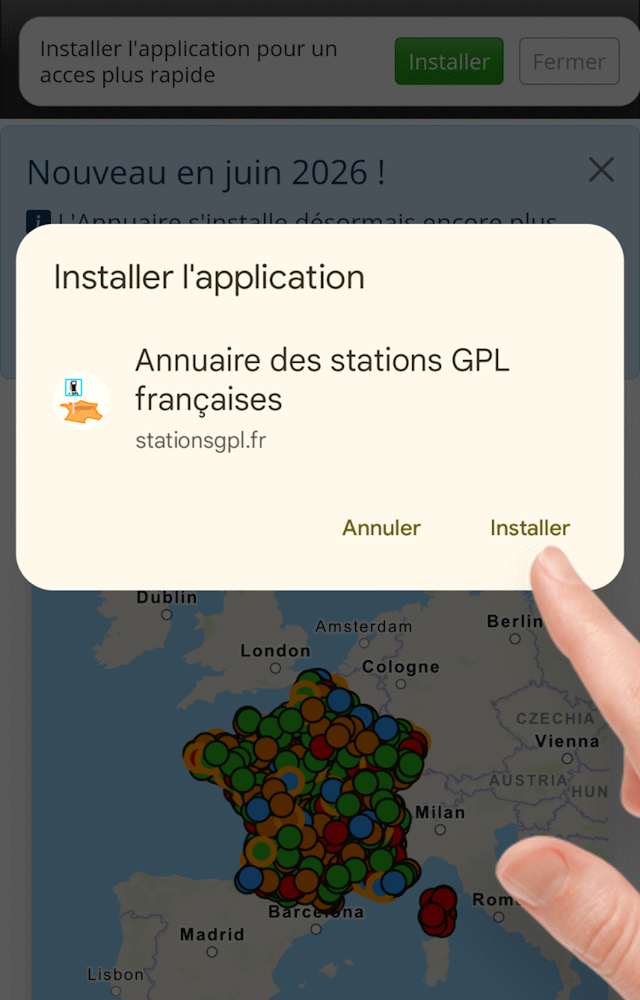 Installer avec Edge