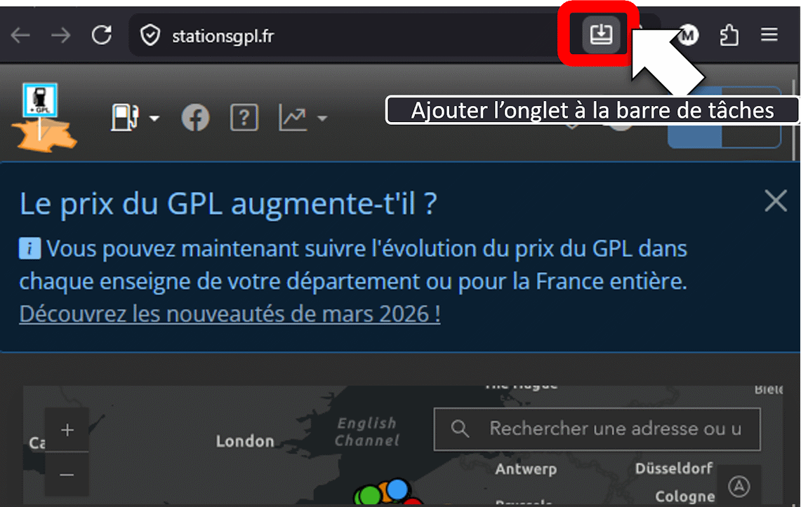 Installer avec Firefox