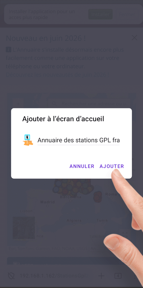 Installer avec Firefox